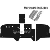 MB GPW, MB GPW PartsFirewall padding kit, Slat Grill -A3132 03,MB,GPW,A3132 03 Jeep G503 RFJP VintageJeeps