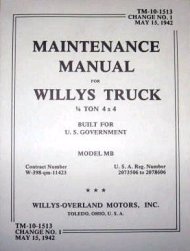 G503,Army Jeep, Military Jeep, Military, WWII, Post War, Willys, Ford, CJ,MB,GPW,M38,Book TM10-1513 Willys Maintenance,mb-maint