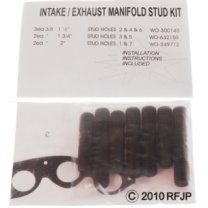 MB GPW, MB GPW PartsManifold Stud kit L134,MB,GPW,Manifold Kit Studs L134 Jeep G503 RFJP VintageJeeps
