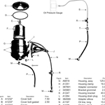 MB GPW, MB GPW Parts Engine L-134 Oil Line Diagram -L134 Diagram-Oil,MB,GPW,L134 Diagram-Oil Jeep G503 RFJP VintageJeeps