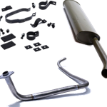 MB GPW, MB GPW PartsMB GPW exhaust kit with oval muffler -A6118 K,MB,GPW,A6118 K Jeep G503 RFJP VintageJeeps