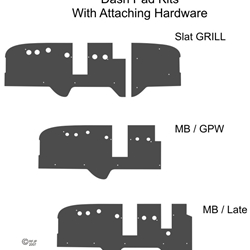 MB GPW, MB GPW PartsDash Pad ID -Dash Pad ID,MB,GPW,Dash Pad ID Jeep G503 RFJP VintageJeeps