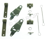 MB GPW, MB GPW PartsTop bow complete bracket hardware set -A2754-K-SG,MB,GPW,A2754-K-SG Jeep G503 RFJP VintageJeeps