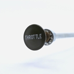 MB GPW Throttle cable assembly OD knob raised lettering w/ housing -A5106 R -Brass ,  Vintagejeeps RFJP G503  Jeep