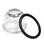 G503,Army Jeep, Military Jeep, Military, WWII, Post War, Willys, Ford, CJ,MB,GPW,M38,Fuel pump glass bowl w/ gasket -115655