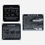 MB GPW, MB GPW Parts GPW data plate -A1329 MB,MB,GPW,A1329 MB Jeep G503 RFJP VintageJeeps