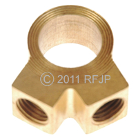 MB GPW PartsMaster cylinder outlet Y fitting -A557,MB,GPW,A557 Jeep G503 RFJP VintageJeeps, CJ, M38, M38a1