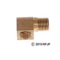 MB GPW, MB GPW PartsPositive crankcase vent tube elbow 1/4" pipe -A6885,MB,GPW,A6885 Jeep G503 RFJP VintageJeeps